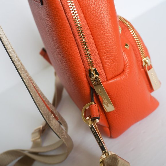 Michael Kors Erin Small Convertible Backpack Orange Tangerine main image 5